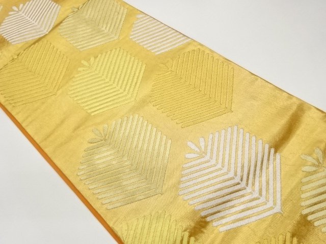 JAPANESE KIMONO / FUKURO OBI / WOVEN KIKKO & YOUNG PINE